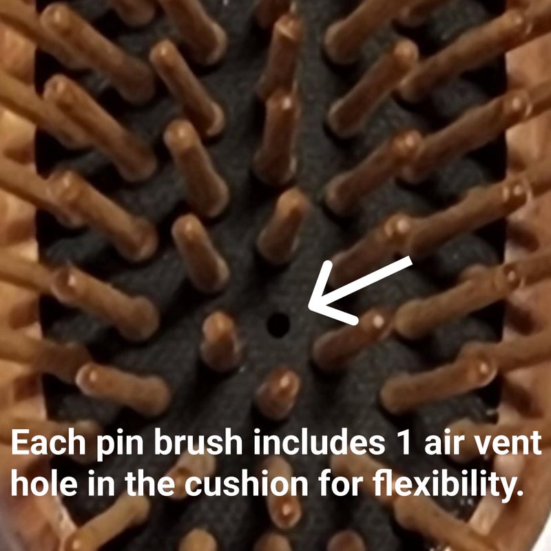 Chris Christensen Dog Brush, 20 mm Tiny Tot, Wood Pin Series, Groom Like a Professional, Readl Wood Pins, 100% Static-Free, Redistribute Natural Oils into Coat, Reduces Painful Pulling - Image 3
